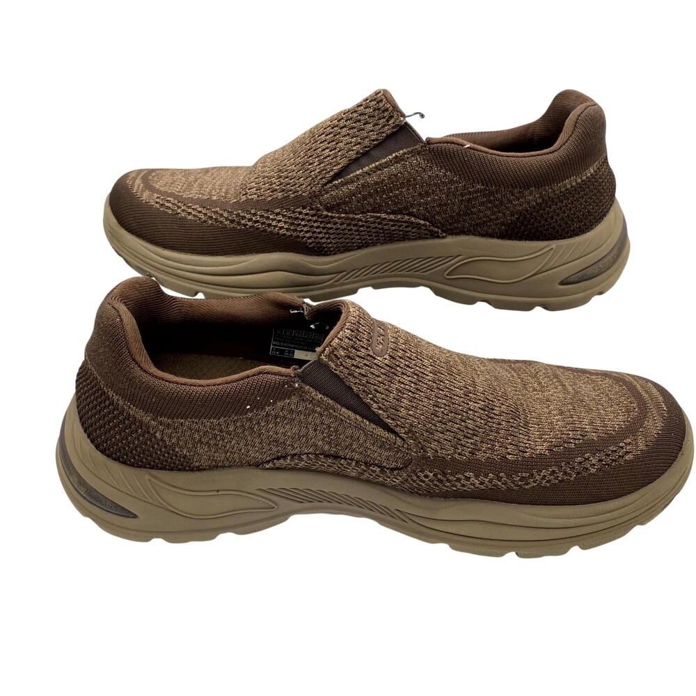 Skechers Arch Fit Motley SN 204495 Mens US 9 Sneakers Brown Slip On Casual Shoes